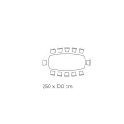 Ceramic Table and Base Graphite Finish Made in Italy - Trousers Viadurini