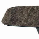 Ceramic Table and Base Graphite Finish Made in Italy - Trousers Viadurini