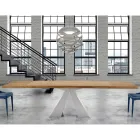Modern Wooden Table Extendable up to 300 cm Made in Italy - Dalmatian Viadurini
