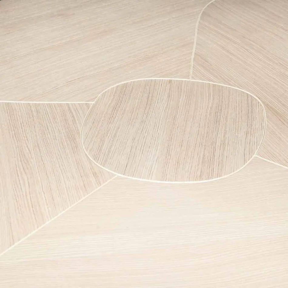 in brushed oak table with wax finish Andy Viadurini