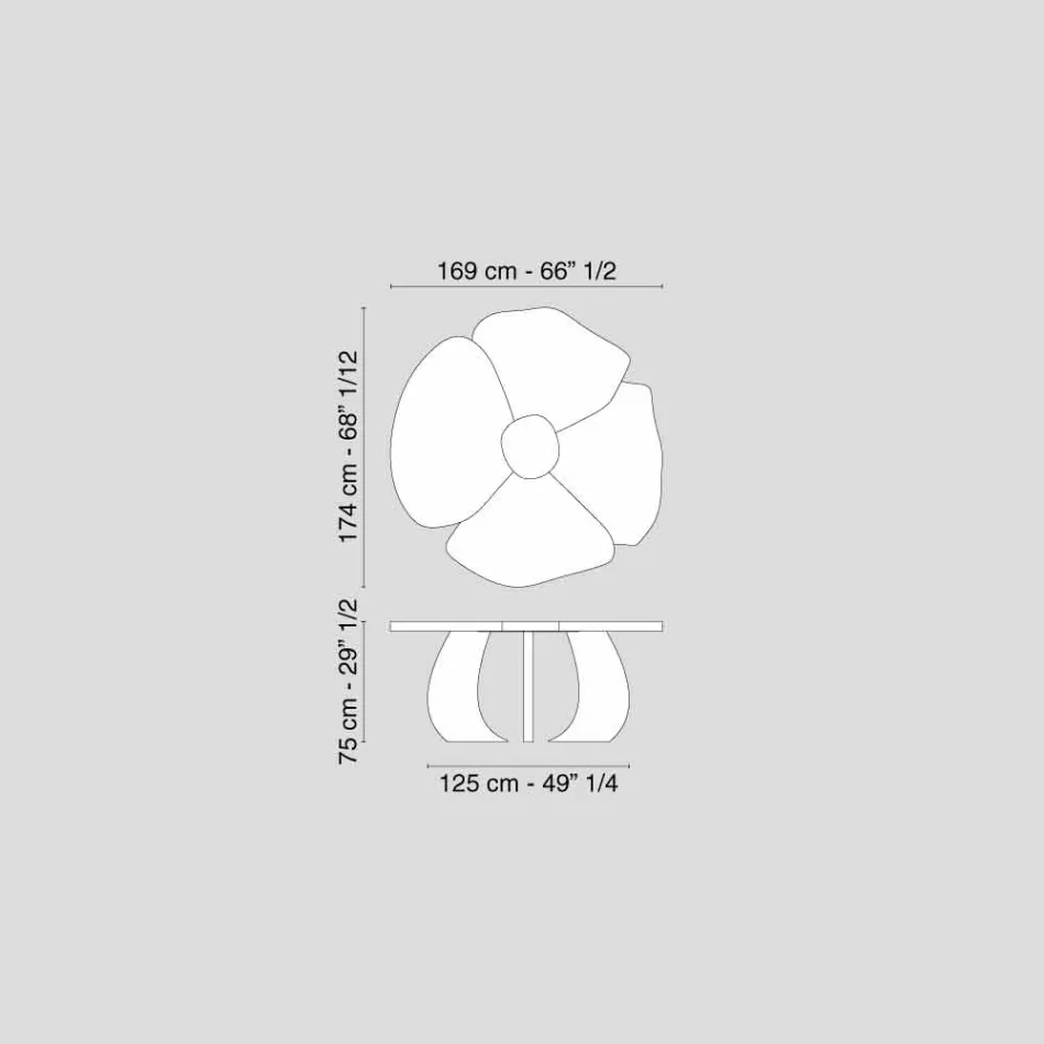 in brushed oak table with wax finish Andy Viadurini