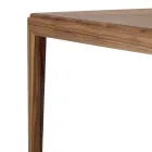Grilli York square modern design solid wood table made in Italy Viadurini