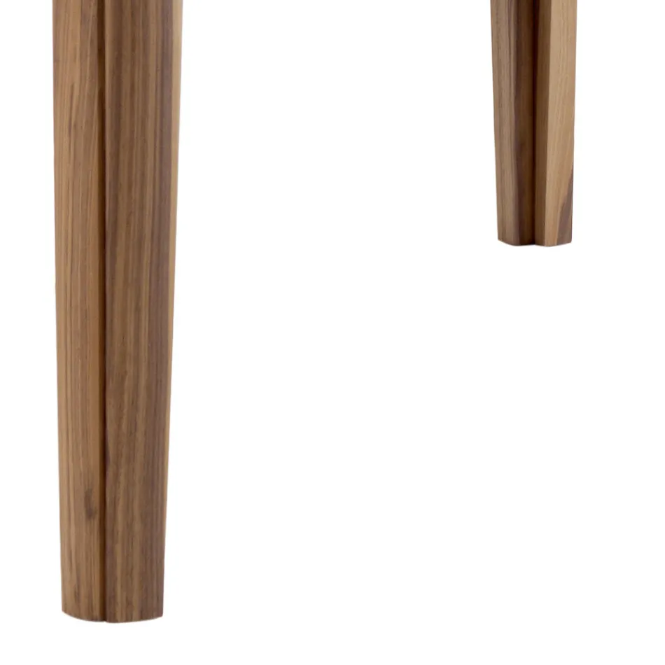 Grilli York square modern design solid wood table made in Italy Viadurini