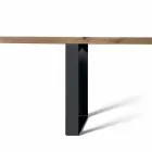 Modern design natural alder solid wood table, Antonio Viadurini