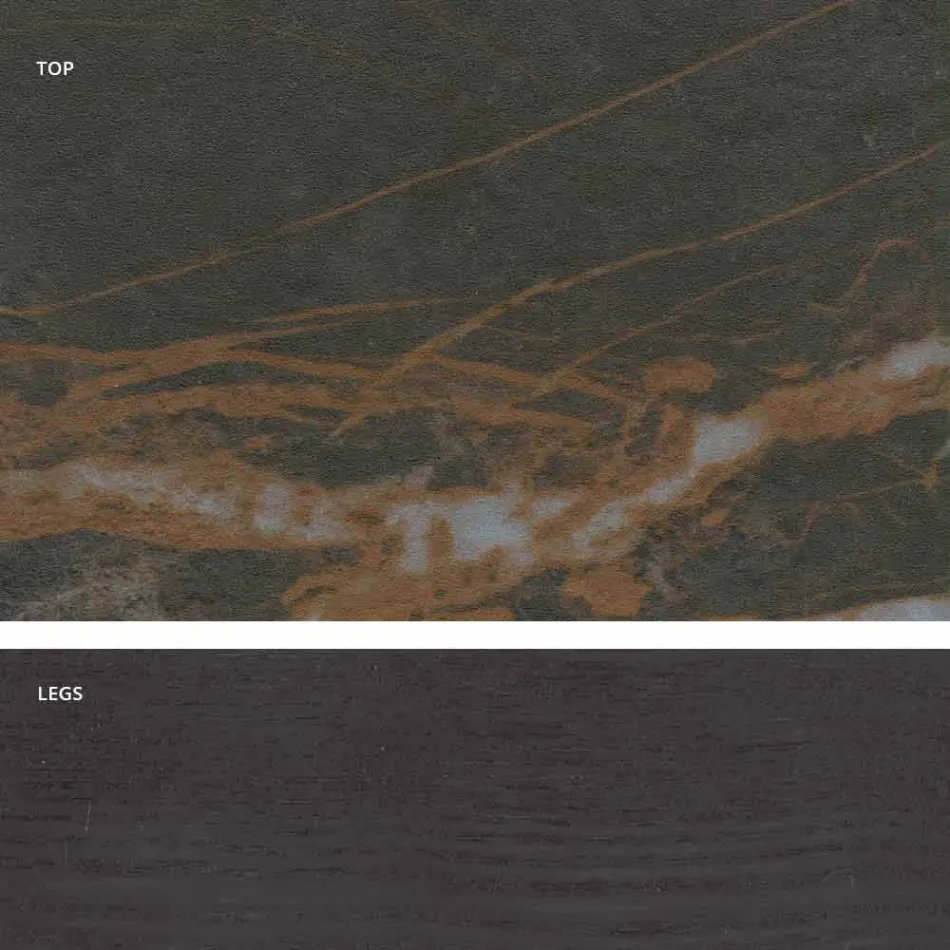 Modern design glass ceramic table made in Italy, Egisto Viadurini