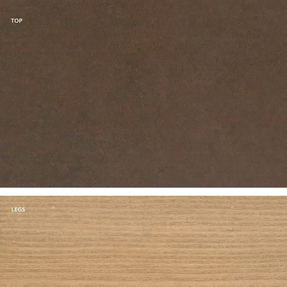 Modern design glass ceramic table made in Italy, Egisto Viadurini