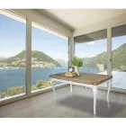 Extendable Indoor Table in Fir with Shaped Corners Made in Italy - Faramir Viadurini