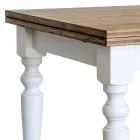 Extendable Living Table in Nordic Fir Made in Italy - Benidorm Viadurini