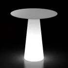 Outdoor Light Table with LED Light Base and Round Top Made in Italy - Forlina Viadurini