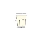 Outdoor Design Light Table in Polyethylene and HPL Made in Italy - Pucca Viadurini