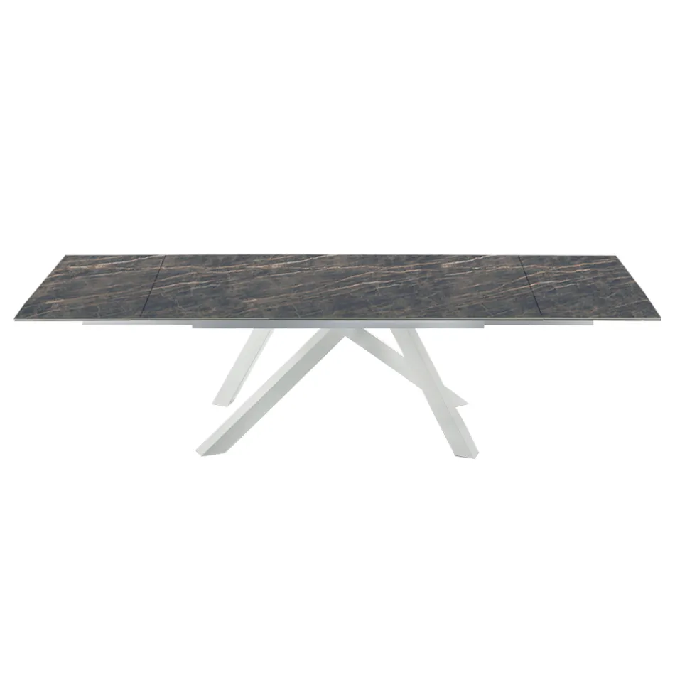 Modern Extendable Table up to 278 cm in Ceramic Made in Italy - Settimmio Viadurini
