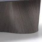 Modern table with marble effect stoneware top made in Italy, Adrano Viadurini