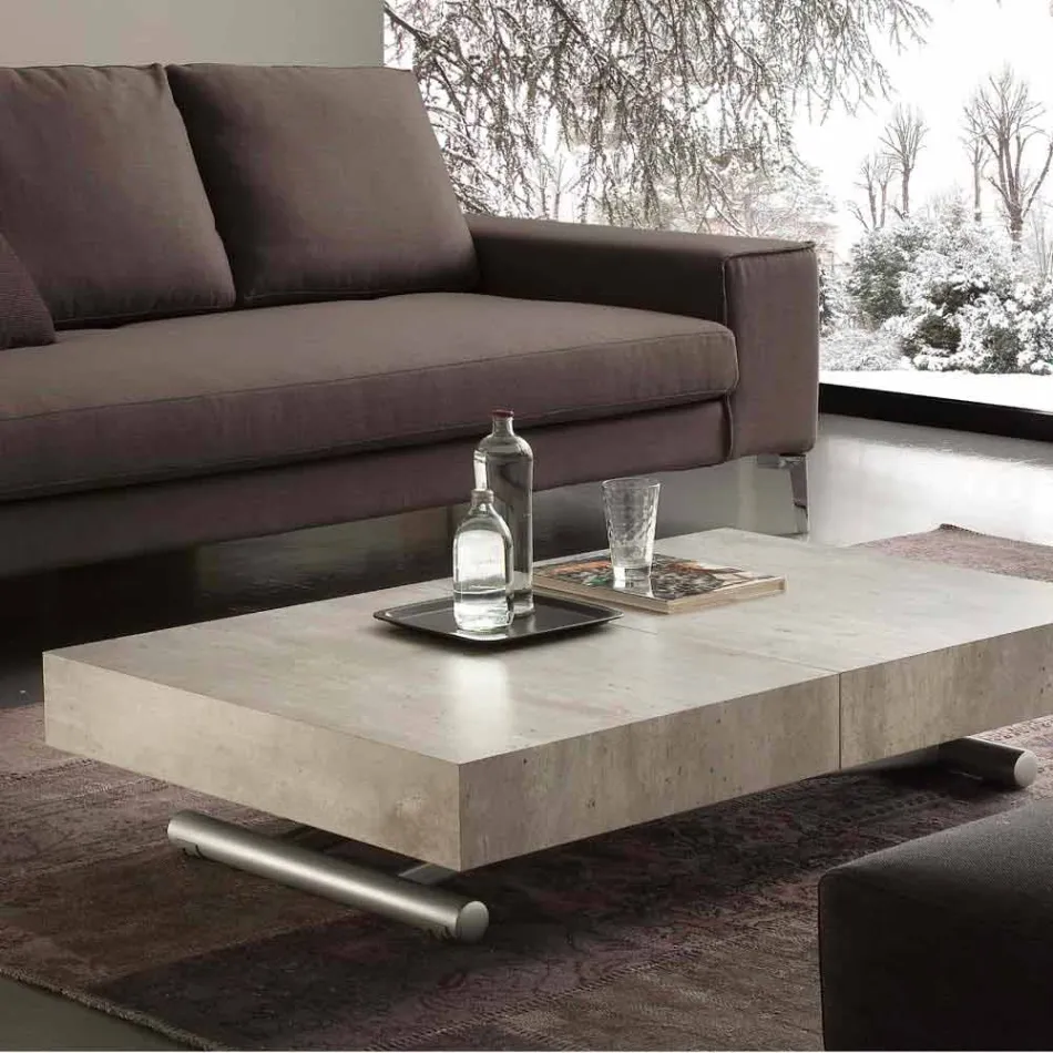 Extendable table or coffee table with Palau melamine top Viadurini
