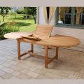 Oval Outdoor Table Extendable to 240 cm Made of Teak - Ivy