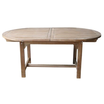 Oval Outdoor Table Extendable to 240 cm Made of Teak - Ivy Viadurini