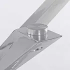 Homemotion Dining Room Table with Tempered Glass Top - Denda Viadurini