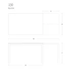 Extendable Dining Table 190 cm Metal and Wood Made in Italy - Euclidean Viadurini