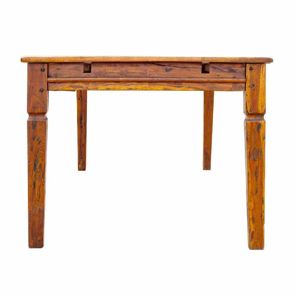 Extendable Dining Table Up to 290 cm in Solid Wood Homemotion - Carbo Viadurini