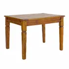 Extendable Dining Table Up to 290 cm in Solid Wood Homemotion - Carbo Viadurini