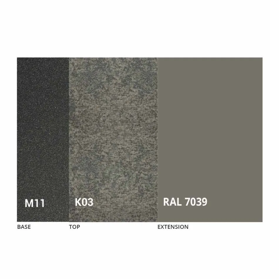 Extendable Dining Table Ceramic Top up to 2.8 m Made in Italy - Paoluccio Viadurini