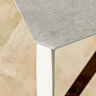 Garden Dining Table in Aluminum and Hpl or Gres, Various Finishes - Filomena Viadurini