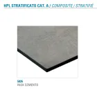 Fixed Dining Table in Metal and Stratified Hpl Made in Italy - Bastiano Viadurini