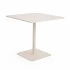 Square Table 80x80 cm Outdoor Made of Beige Aluminum - Alfresco Viadurini