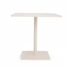 Square Table 80x80 cm Outdoor Made of Beige Aluminum - Alfresco Viadurini