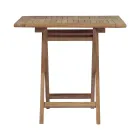 Square Garden Table 80x80 cm Made of Teak - Amico Viadurini