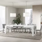 Square Table Extendable to 440 cm in Wood Made in Italy - Flower Viadurini