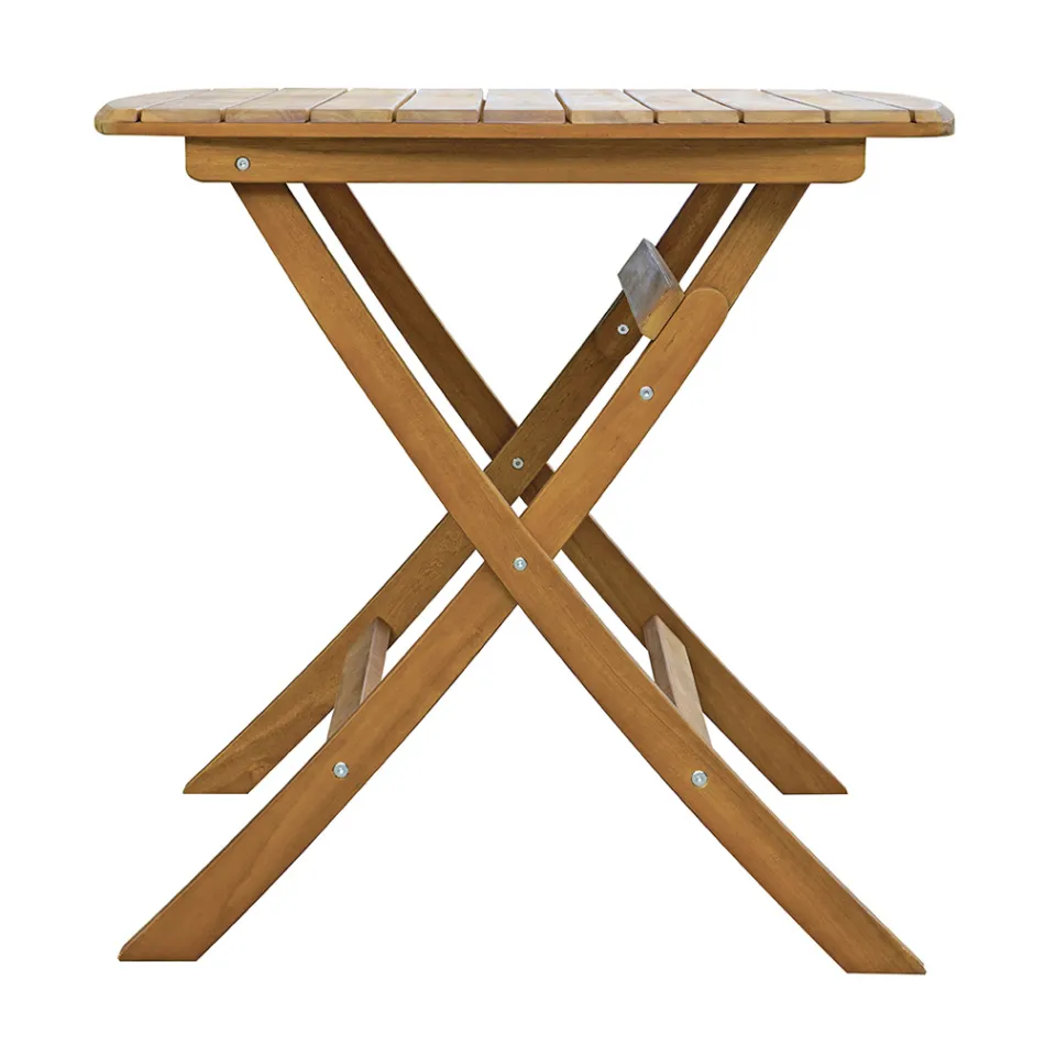 Square Outdoor Table Made of Acacia Wood - Sunset Viadurini