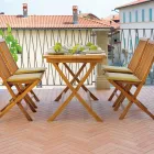 Rectangular Garden Table 120x70 cm Made of Teak - Alba Viadurini