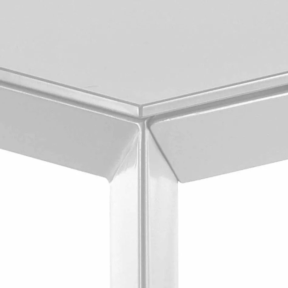Rectangular table extending up to 220 cm Jordy white matt Viadurini