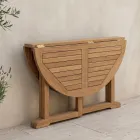 Folding Garden Table in Teak - Yggdrasil Viadurini