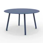 130 cm Round Outdoor Aluminium Table in Different Finishes - Resplendent Viadurini