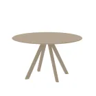Round Garden Table in Galvanized Steel Made in Italy - Brienne Viadurini