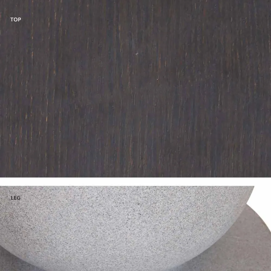 Classic Design Round Table, Ø140 and HPL top - Nineteenth century by Slide Viadurini