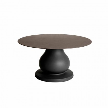 Classic Design Round Table, Ø140 and HPL top - Nineteenth century by Slide Viadurini