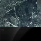 Modern Round Table in Carrara Marble and Marquinia Made in Italy – Dollars Viadurini