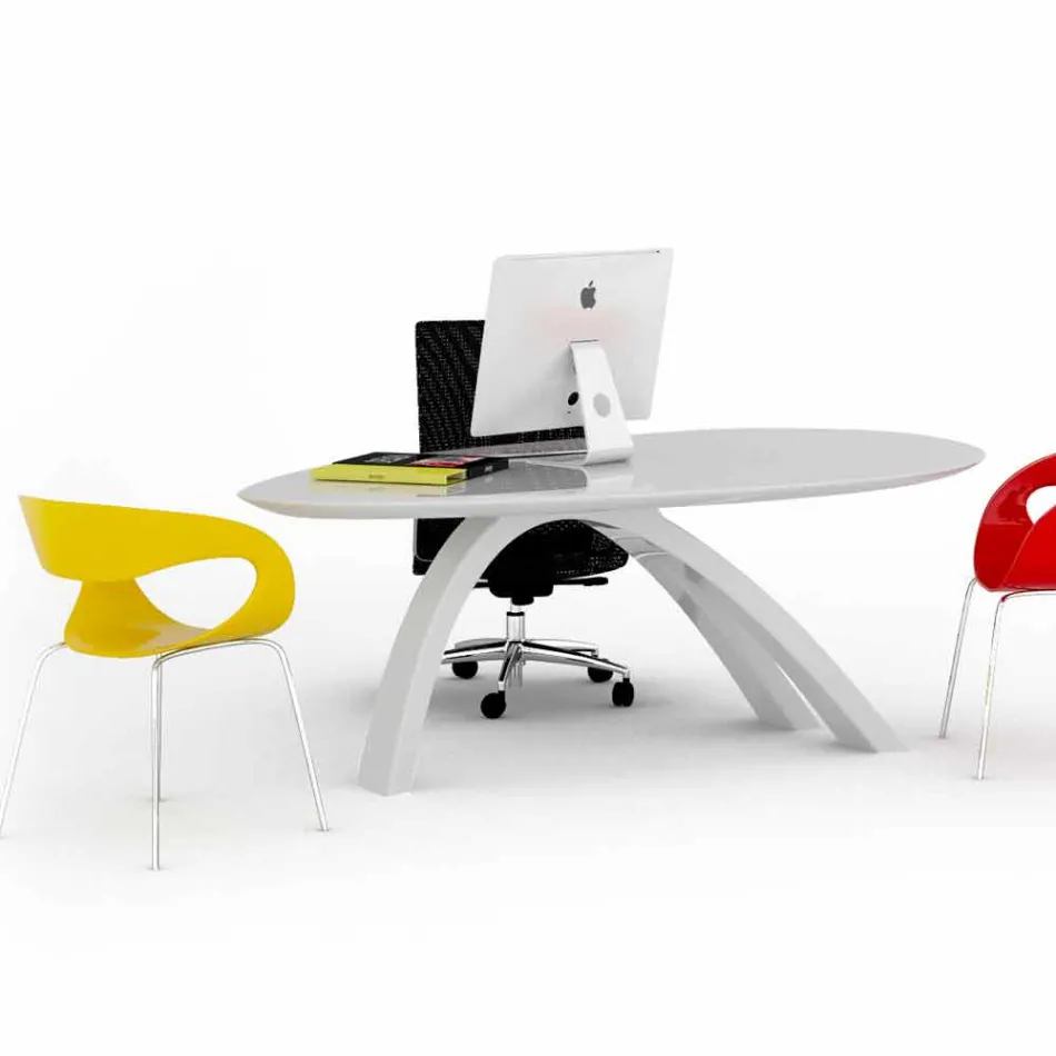 Table / desk with designer office Jatz II made in Italy Viadurini