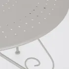 Shabby Chich Style Round Garden Table in Painted Steel - Enchantment Viadurini