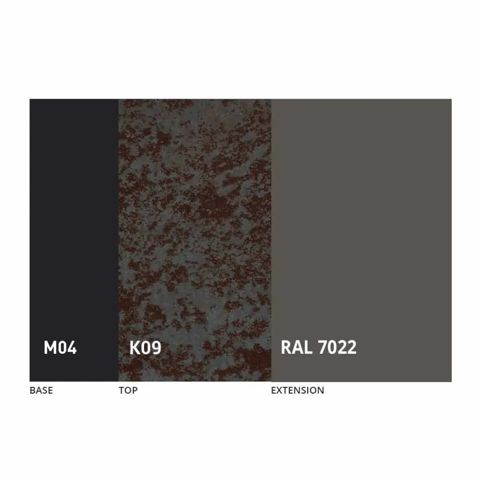 Round Dining Table Extendable to 165 cm with Ceramic Top - Pistolero Viadurini