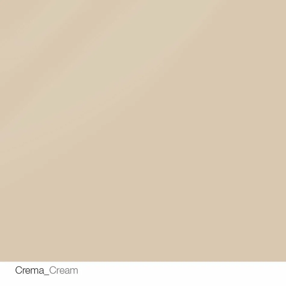 Round design table d.120 crystal top made in Italy Cristal Viadurini