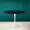 Tulip Table Eero Saarinen H 73 in Ceramic Noir Laurent Made in Italy - Scarlet