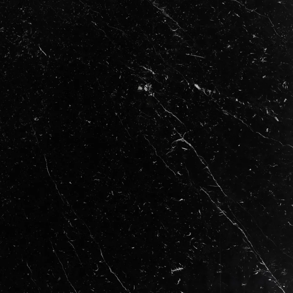 Eero Saarinen Tulip Table H 73 Oval in Black Marquinia Marble Made in Italy - Scarlet Viadurini