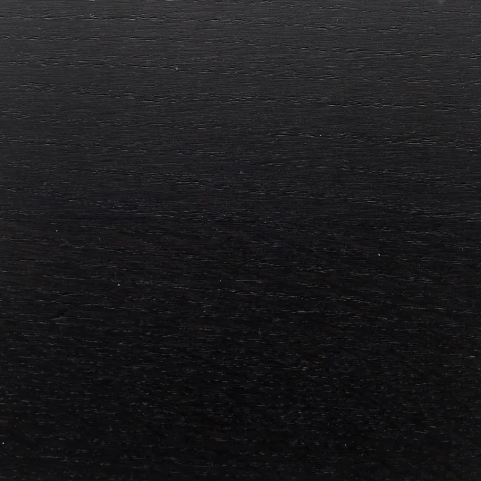 Tulip Table Eero Saarinen H 73 Oval in Black Stained Oak Made in Italy - Scarlet Viadurini