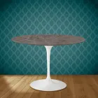 Tulip Table Eero Saarinen H 73 Round in Ceramic Kira Made in Italy - Scarlet Viadurini