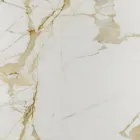 Eero Saarinen Tulip Table H 73 Round in Gold Caracatta Marble Made in Italy - Scarlet Viadurini