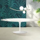 Saarinen Tulip Table H 74 cm in Florim Calacatta Gold Gloss Ceramic - Scarlet Viadurini