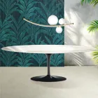 Saarinen Tulip Table H 74 cm in Florim Calacatta Gold Gloss Ceramic - Scarlet Viadurini